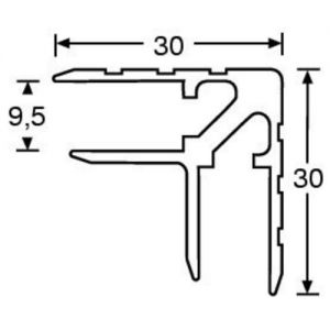 Aluminijumski profil Adam Hall 6107 cena prodaja